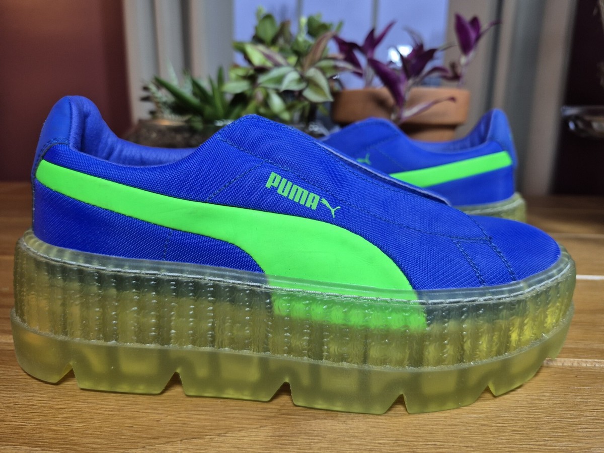 ウィメンズ Puma Cleated Creeper Surf Rihanna Fenty Blue Puma Rihanna Fenty Cleated Creeper Surf 