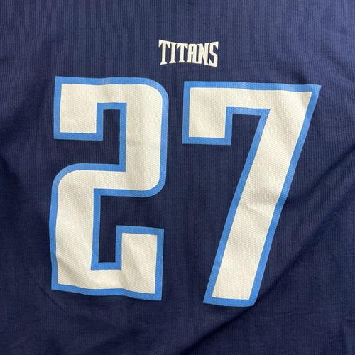 Maglia Vintage Tennessee Titans Uomo M Eddie George T-Shirt Logo Atletica Adulto - Foto 3 di 12