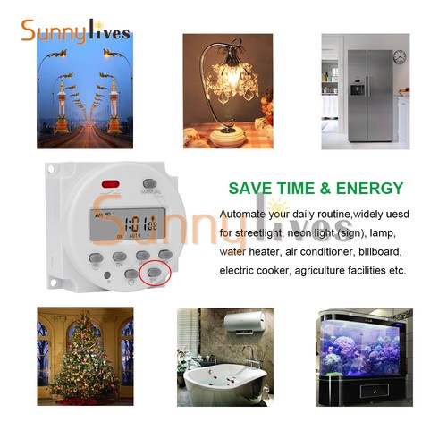 DC12/24V AC110V/220V Timer Switch Digital LCD Programmable Control Time Relay - Picture 57 of 108