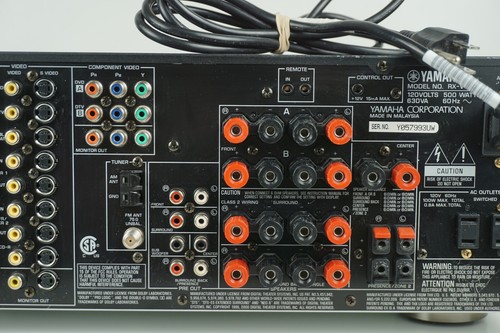 Yamaha RX-V1400 6.1 Channel 110 Watt Natural Sound AV Receiver (No Remote) - Picture 10 of 12