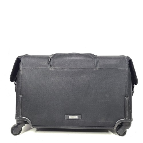 Tumi 4 Wheel Garment Bag Upright Rolling Carry On Luggage Ballistic Nylon Black - Picture 3 of 8
