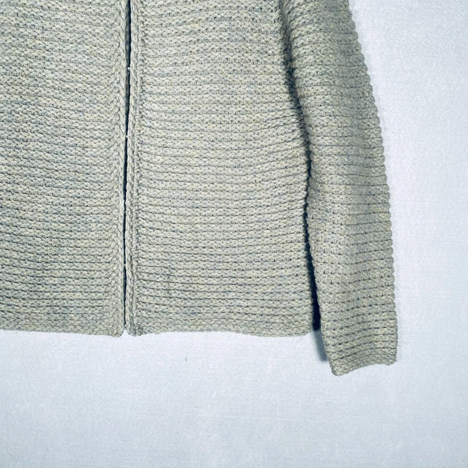 Suéter Jillian Jones Mujer L Verde Lana Acanalado Cárdigan Cuello Pescador Foto 2 de 4