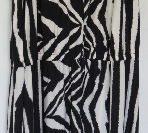 Chico's Womens Sleeveless Maxi Sundress Dress Size 2 L (12) Zebra Stripes #94 - Picture 5 of 11