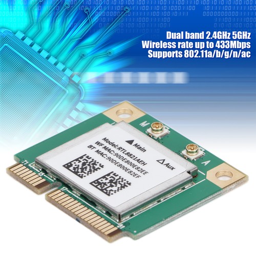 Wireless Card Dual Band 2.4GHz 5GHz Network Computer Accessory For Windo-ws7 NEW - Afbeelding 9 van 12