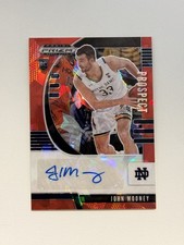 2020-21 Panini Prizm Draft Picks - Prospect Autographs John Mooney Red Ice Prizm