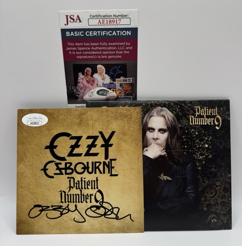 Ozzy Osbourne Signed Patient Number 9 CD JSA COA Crazy Train BOLD AUTO RARE !