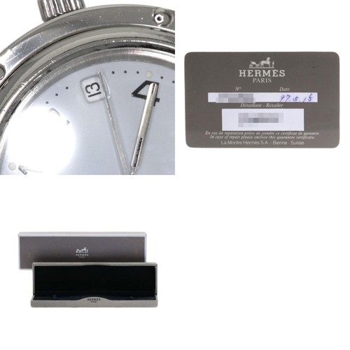 HERMES Clipper Old Belt Watches Stainless Steel/Stainless Steel Ladies - Picture 24 of 24