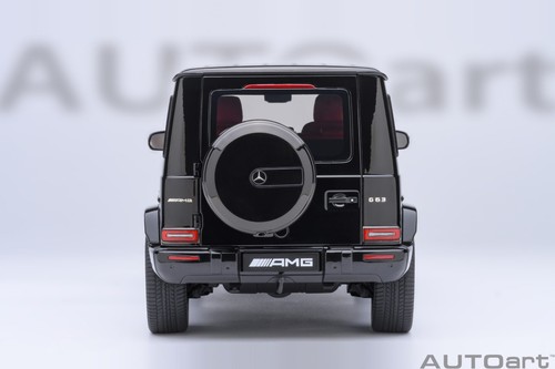 1/18 Mercedes-Benz AMG G63 Black W/ Red Interior 2019 Model Car By AUTOart 76354 - Picture 7 of 20