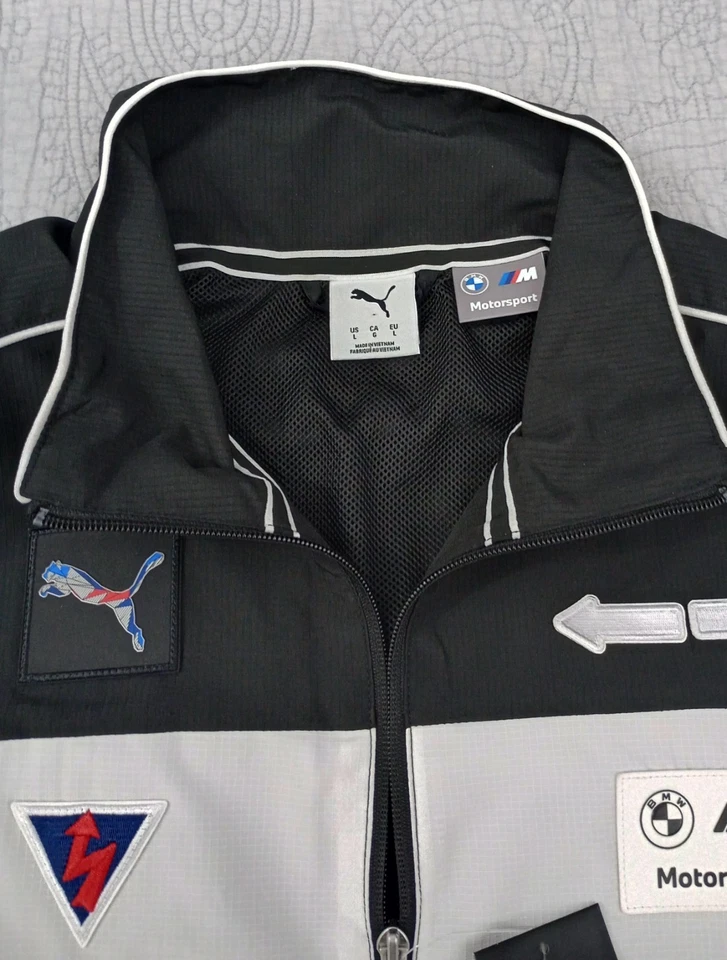Chaqueta cortavientos Puma BMW M Sport para hombre ligera SDS 2.0 insignia talla L $120 Foto 4 de 4