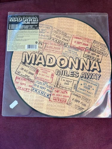 Madonna MILES AWAY Picture Disc **RARE** 2008