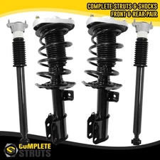 Front Complete Struts & Rear Shock Absorbers for 2010-2016 Mercedes E350 AWD