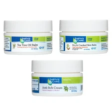 Earth's Care® Anti Itch Cream, Tea Tree & Dry and Cracked Balm Trial size 0.21OZ