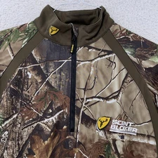 Scent Blocker 1/4 Zip Jacket Large Realtree Camo UnderGuard XLT Cold Fusion