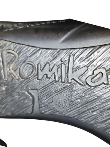 Romika grau & silber Leder Klettverschluss Mary Jane Komfort Schuhe Gr. EU40/US9-9,5 - Bild 8 von 11
