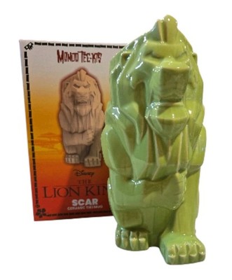Disney Mondo Tee-Kis The Lion King Scar Ceramic Tiki Mug Be Prepared New (A-16)