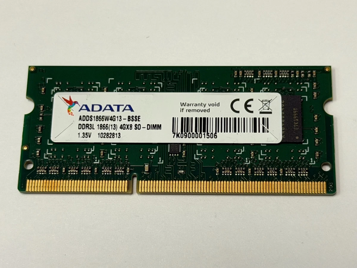 ADATA Computer PC3-14900 (DDR3-1866) Bus Speed Memory (RAM) for