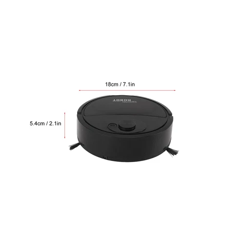Robot Vacuum Cleaner Balck Smart Sweeping Robot 3 In 1 Strong Suction Swivel UK