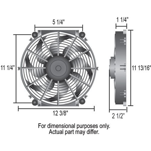 Derale 16512 12'' Tornado Electric Fan - Premium Hardware Kit - Picture 5 of 5