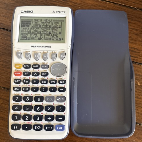 Casio fx-9750GII Graphing Calculator White, Tested - Picture 1 of 2