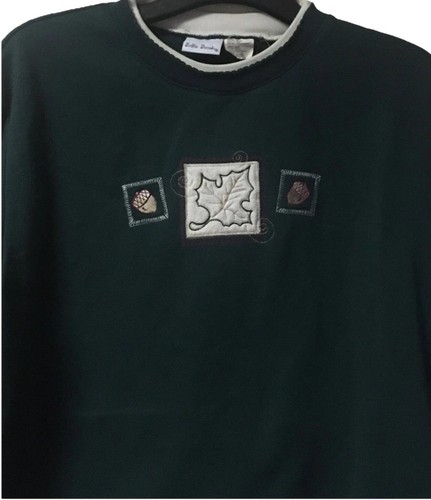 Vintage ~ Bobbie Brooks ~ XL ~ Women’s ~ Sweatshirt ~ X-Large ~ Leaf & Acorns - Picture 10 of 12