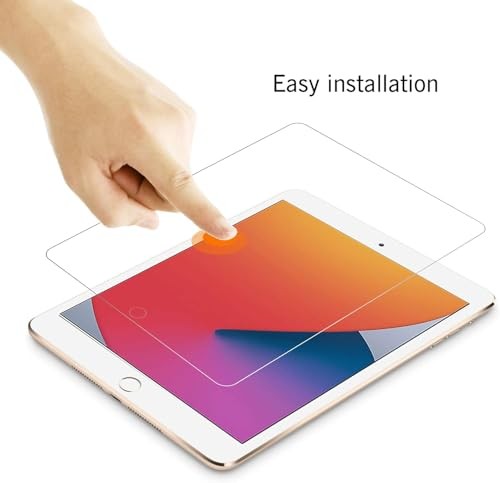 Screen Protector for iPad 9th 8th 7th iPad 9/8/7th Gen-10.2Inch 2021/2020/2019 - Afbeelding 2 van 6