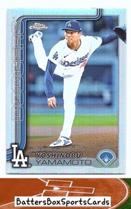 2025 Topps Chrome #179 Yoshinobu Yamamoto Refractors