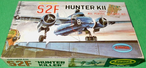 1964 Aurora USN Grumman S2F Tracker "Hunter Killer" Anti-Sub Plane Kit (288-50) - Picture 7 of 11