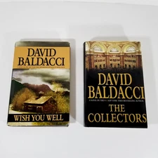 Lot of 2 David Baldacci Novels Books Hardcover Wish You Well, The Collectors
