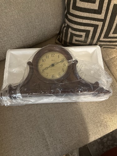 Hermle Scottsville Light Oak Tambour Style Mantel Clock Dual Chime Move Working - Picture 9 of 11