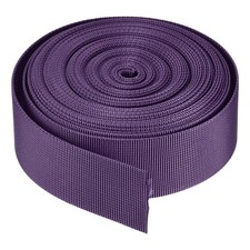 Flat Nylon Webbing Strap 1.5 Inch 10 Yards Dark Purple for Backpack Luggage-rack