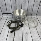 Vtg West-Bend Aluminum Popcorn Corn Popper Maker w/Glass Lid 3285-E Tested Works