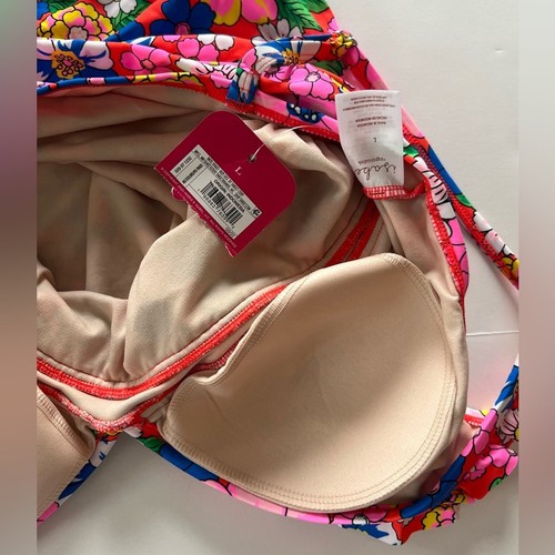 NWT Isabel Maternity Bright Floral One Piece Swimsuit Sz L - Picture 4 of 5