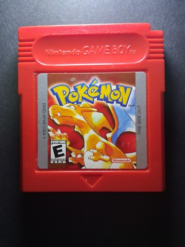 Pokémon Red Version Nintendo Gameboy Authentic Cartridge Only TESTED CLEAN LABEL