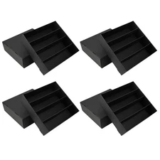 4 Pack Trading Card Storage Box, 3120 Count Card Storage Box Black Card Organ...
