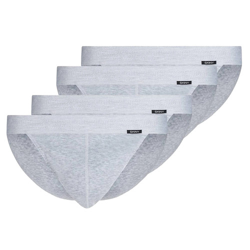 SKINY Slip Tanga Uomo, Confezione da 4 - Cotone Retrò, Mutande, Costine Fine, Cotone... - Foto 2 di 17