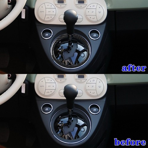 Anillo decorativo interior de fibra de carbono para Fiat 500 2012-2015 - Imagen 2 de 9