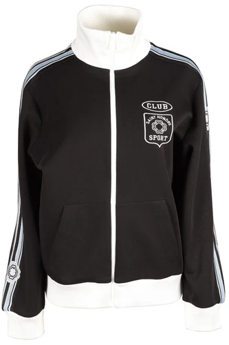 MAJE BLACK COTTON JACKET UK 12