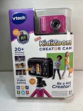 VTech KidiZoom Creator Cam Pink Glitter Kids Digital Camera with Video Editing