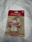 Collectible Vtg Coca-Cola Key Chain Clock Factory Sealed 1999 For Ages 3 & Up