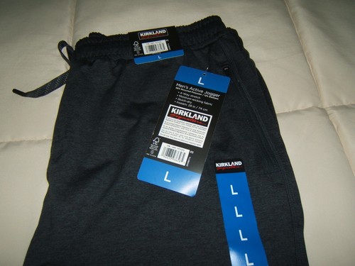 Kirkland Signature Men's Active Jogger Pants, Dark Gray, Size L NWT - Picture 3 of 6