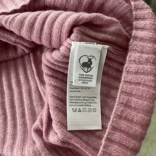 J. Crew WOMEN'S SMALL Featherweight Pink Cashmere Slim Fit Sweater Quite Luxury - 第 7/8 張圖片