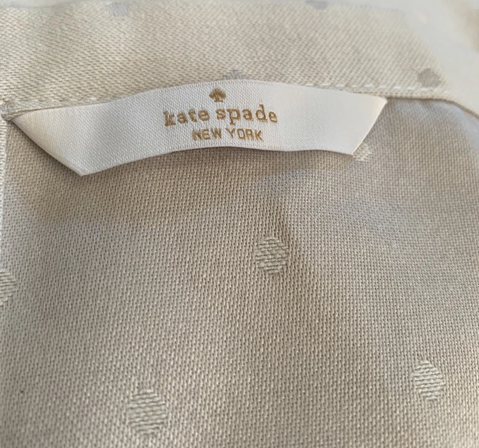 Guardanapos de bolinhas Kate Spade New York Charlotte Street mistura de algodão conjunto de 8 - Imagem 2 de 4