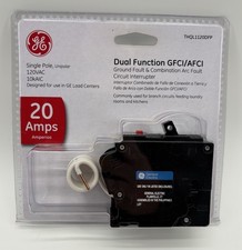 GE Q-Line 20 Amp 1-Pole Dual Function Arc Fault/GFCI Breaker THQL1120DFP