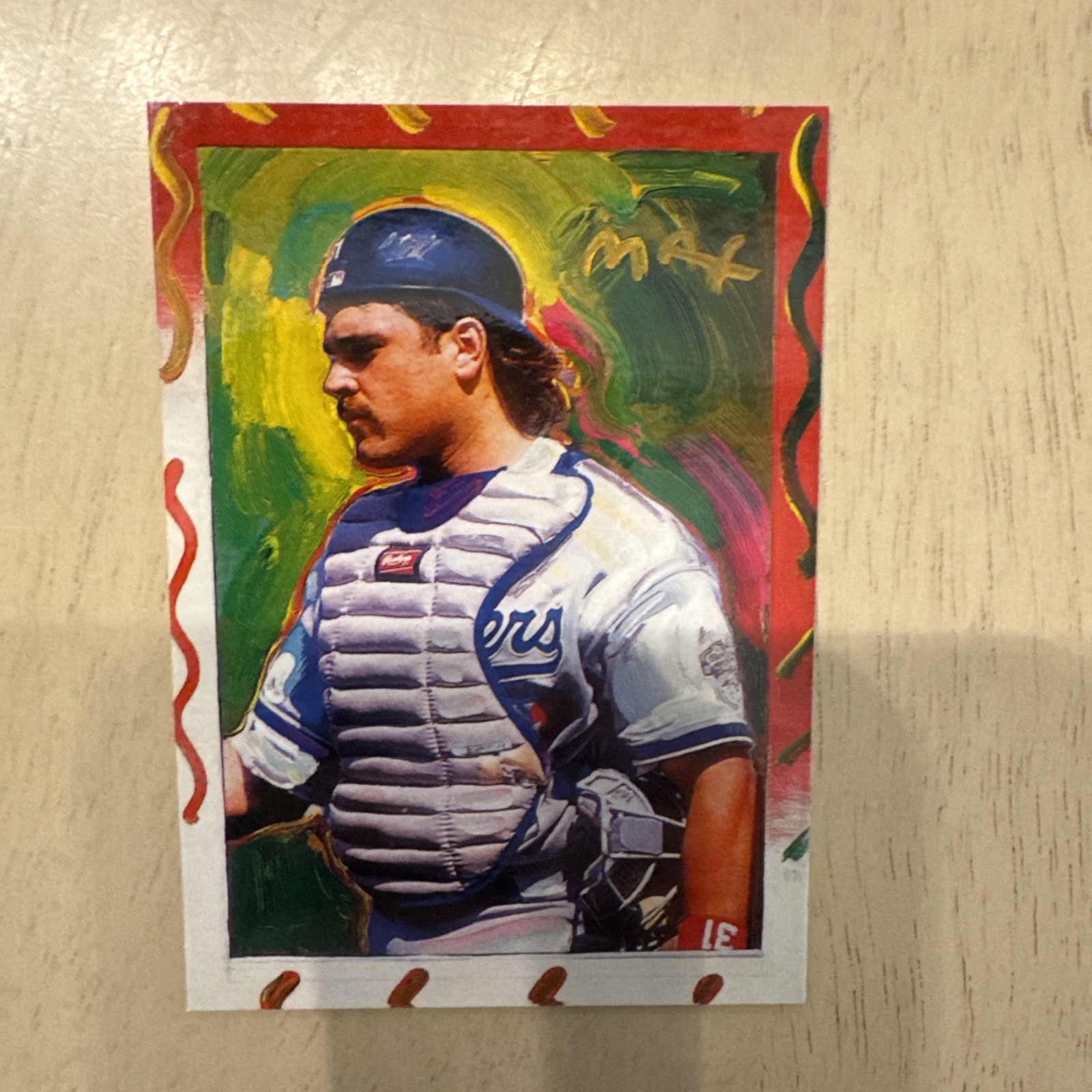Mike Piazza 1997 Topps Gallery Peter Max Serigraphs #PM10 Insert Dodgers