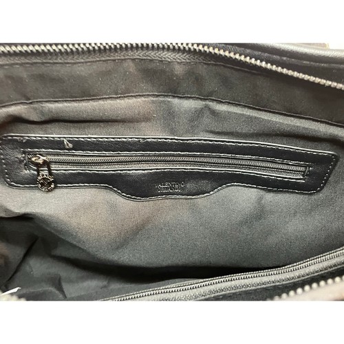 Valentino Orlandi Black Vegan Leather Large Quilted Tote with Mini Bag NWT $329 - Picture 11 of 12