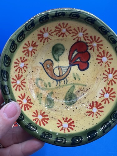 Le Plume By Amici Vintage Hand Painted  5" Bowls Made In Italy  Set Of 4 - Picture 6 of 9