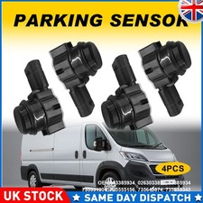 4x FOR FIAT DUCATO MK3 0263033984 F / R 2015-2023 MATTE BLACK PDC PARKING SENSOR
