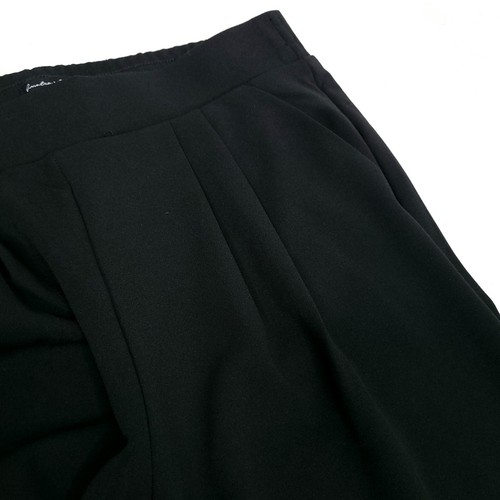 Pantalones Hunter & Brown para mujer XL negros pierna ancha plisados bolsillo elástico carrera - Imagen 9 de 10