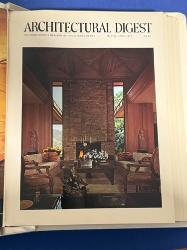 Architectural Digest in Collectors Binder 6 Issues 1972 Complete Year - Picture 7 of 22