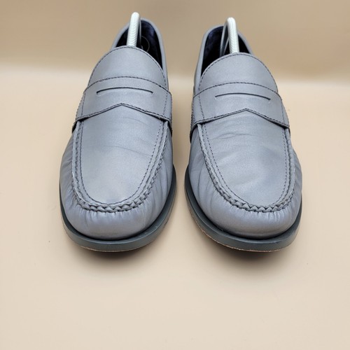 Cole Haan Grau Silber Metallic Oxford Penny Loafer Herren 11,5M - Bild 2 von 15